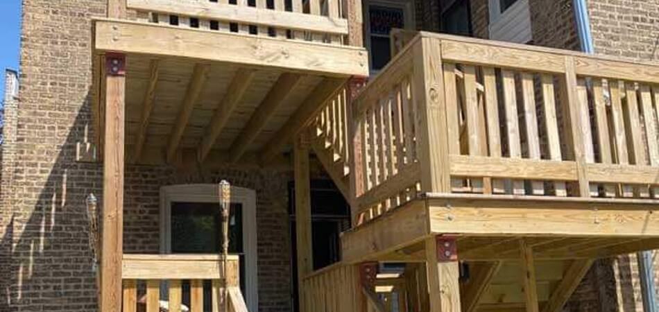 Wooden porch